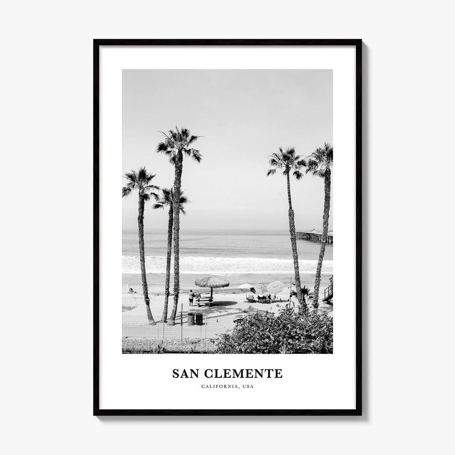 San Clemente Classic No 1 Poster, framed poster mockup