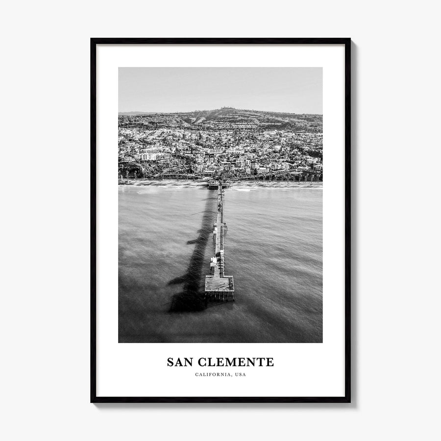 San Clemente Classic No 2 Poster, framed poster mockup