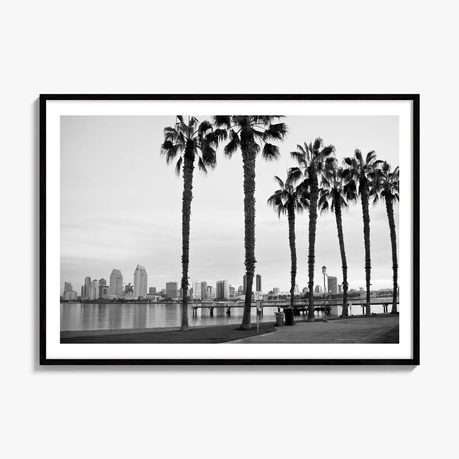 San Diego Photo No 2 Poster, framed poster mockup, white border