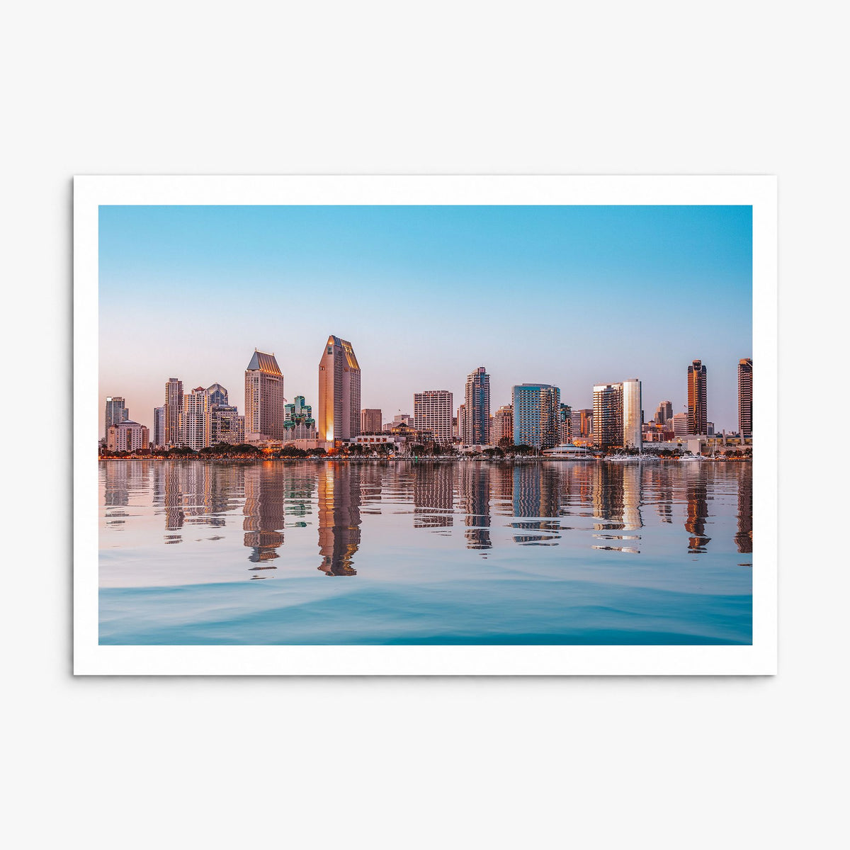 San Diego Photo Poster, print only (unframed), white border
