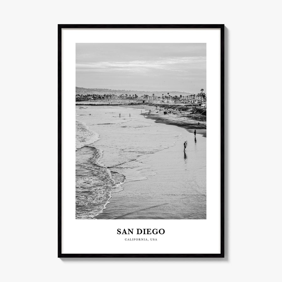 San Diego Classic No 1 Poster, framed poster mockup