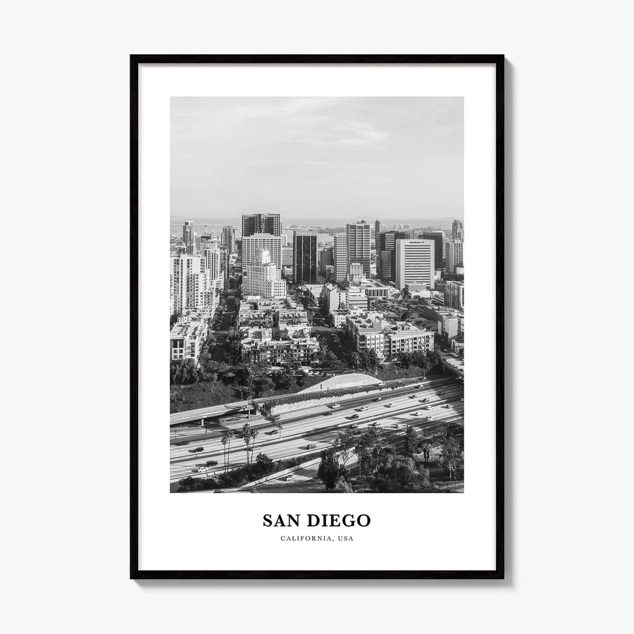 San Diego Classic No 2 Poster, framed poster mockup