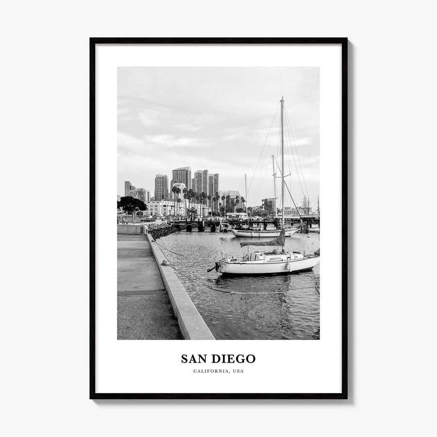 San Diego Classic No 3 Poster, framed poster mockup