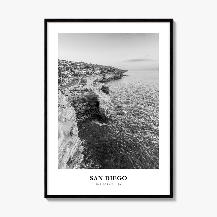 San Diego Classic No 4 Poster, framed poster mockup