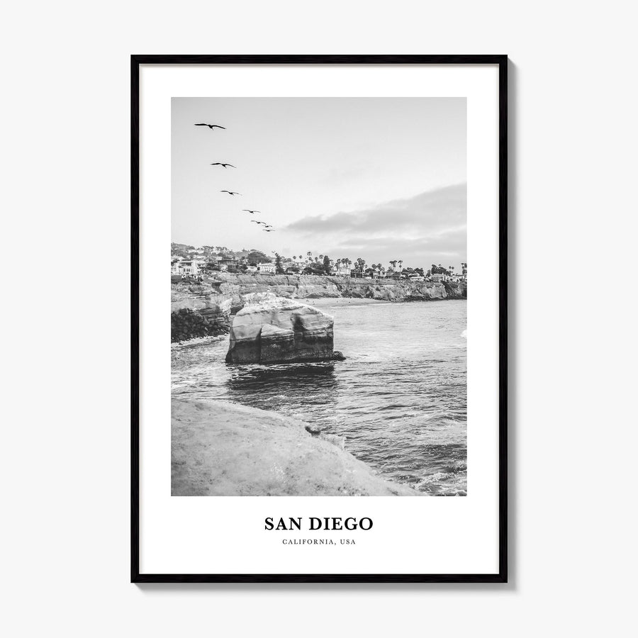 San Diego Classic No 6 Poster, framed poster mockup