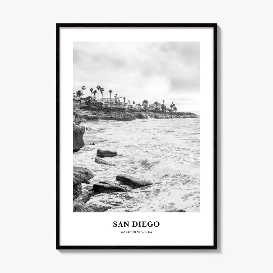 San Diego Classic No 8 Poster, framed poster mockup