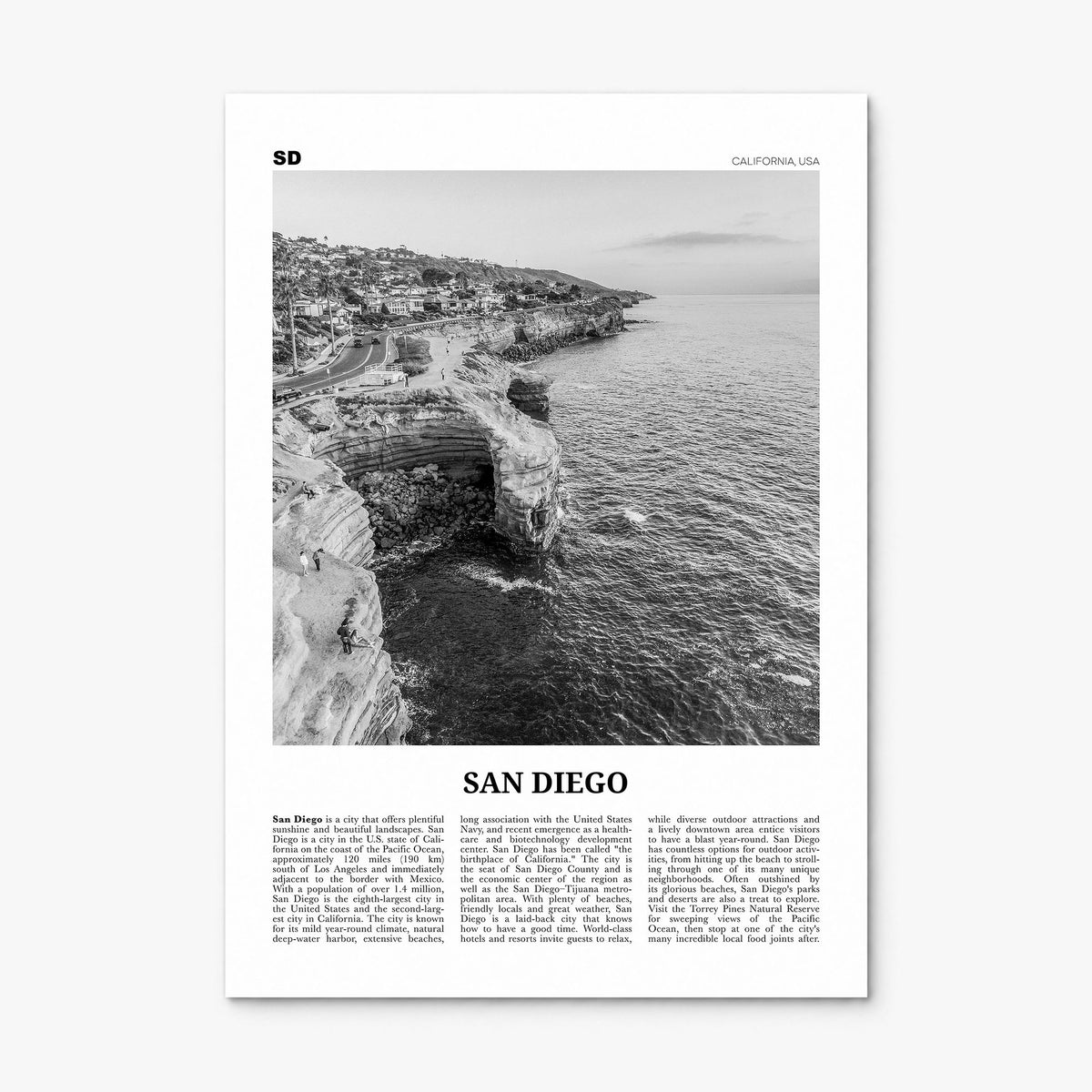 San Diego Newspaper No 2 Poster, print only (unframed)
