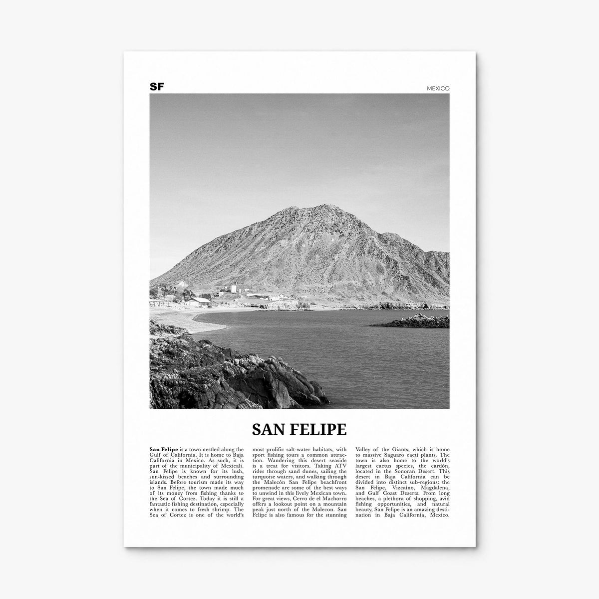 San Felipe Newspaper Poster, print only (unframed)