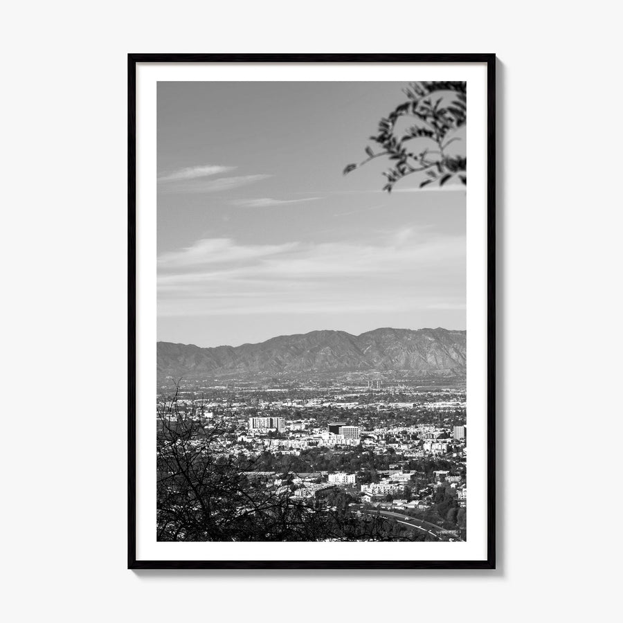 San Fernando Valley Photo Poster, framed poster mockup, white border