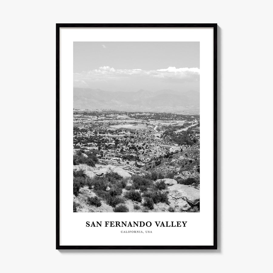 San Fernando Valley Classic Poster, framed poster mockup