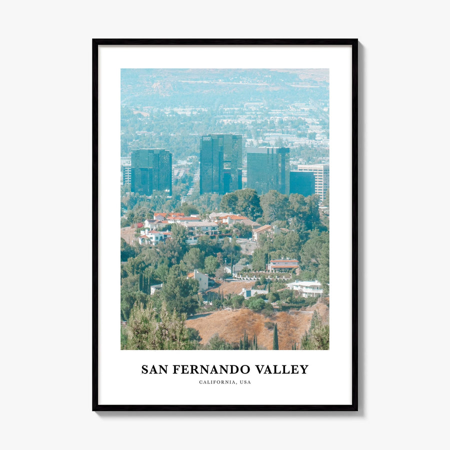 San Fernando Valley Classic No 1 Poster, framed poster mockup