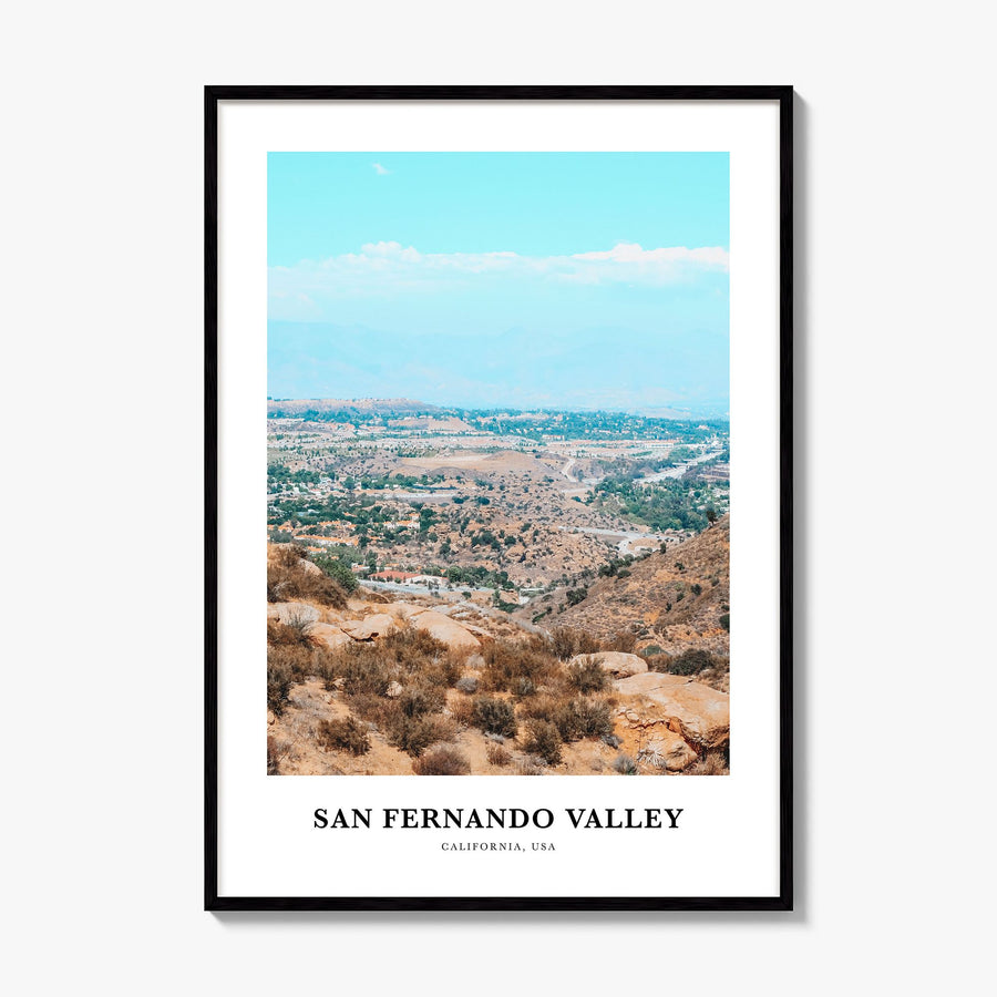 San Fernando Valley Classic No 2 Poster, framed poster mockup