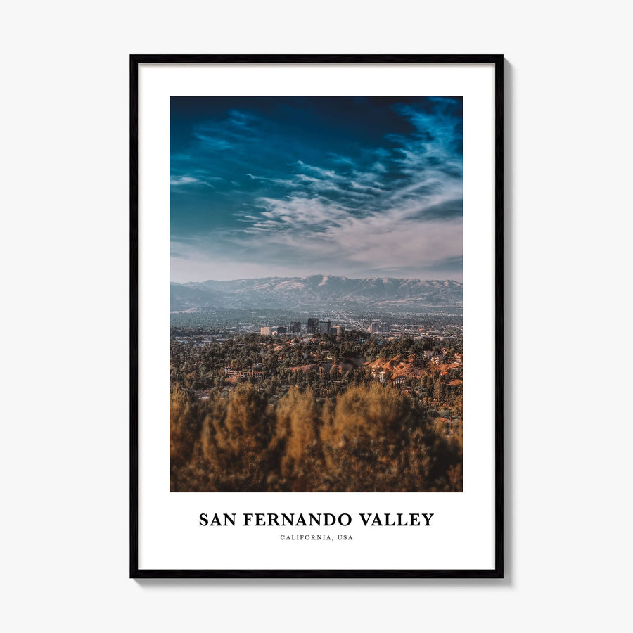San Fernando Valley Classic No 3 Poster, framed poster mockup