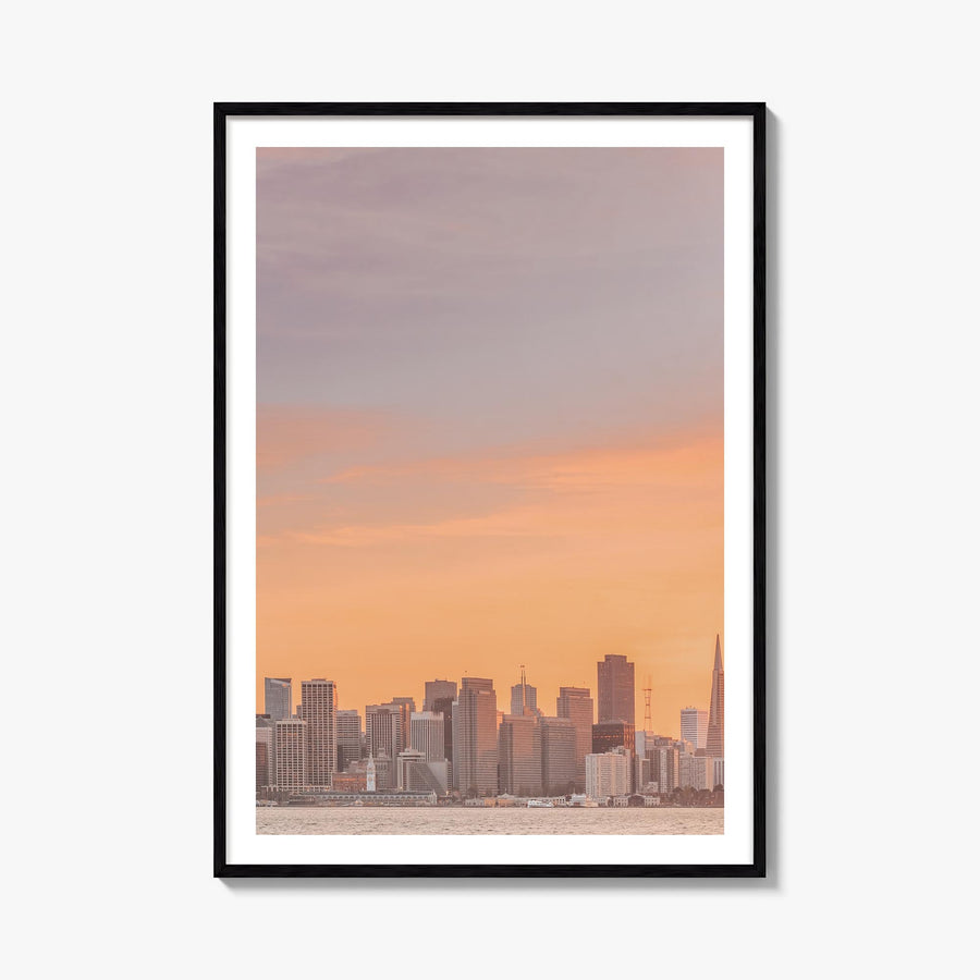 San Francisco no. 1 colorful photo poster of California, USA – vertical wall art, unframed print shown in interior mockup