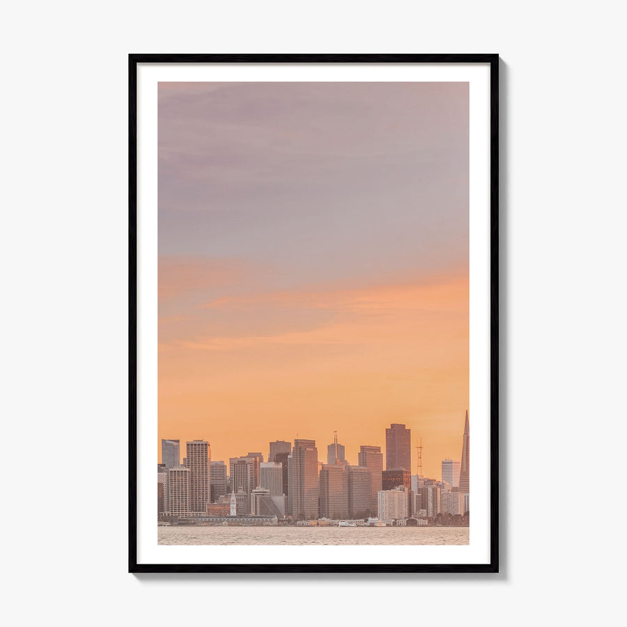 San Francisco Photo No 1 Poster, framed poster mockup, white border