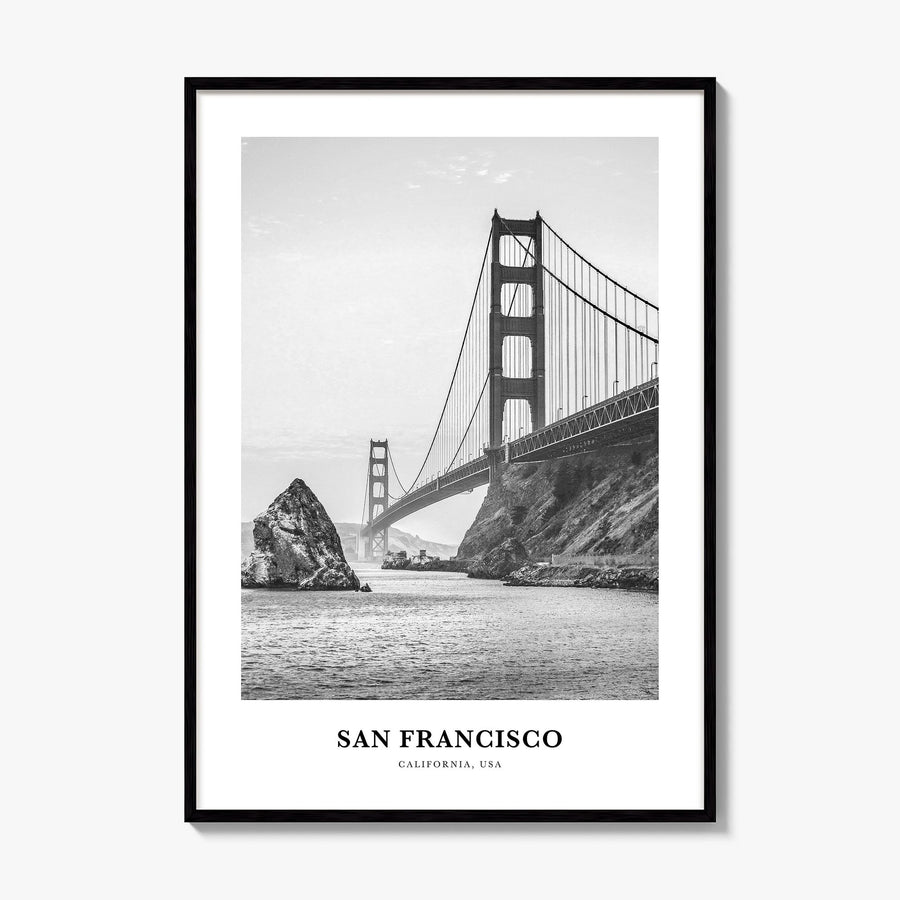 San Francisco Classic No 1 Poster, framed poster mockup