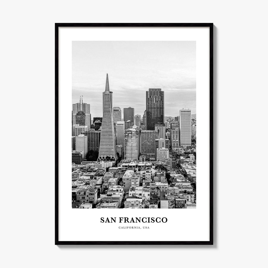 San Francisco Classic No 2 Poster, framed poster mockup