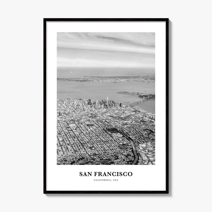 San Francisco Classic No 3 Poster, framed poster mockup