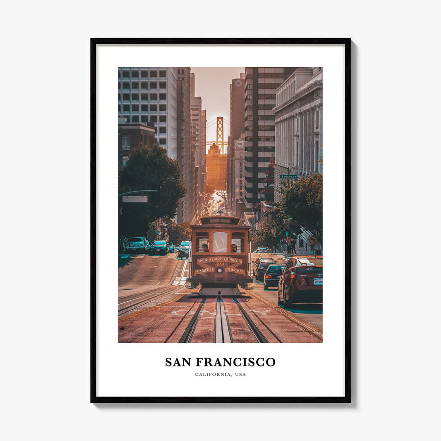 San Francisco Classic No 1 Poster, framed poster mockup