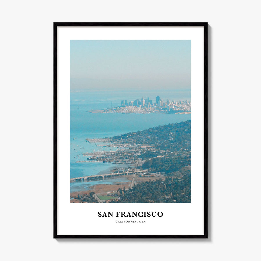 San Francisco Classic No 2 Poster, framed poster mockup
