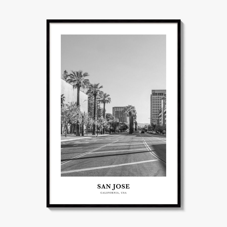 San Jose, California Classic No 1 Poster, framed poster mockup
