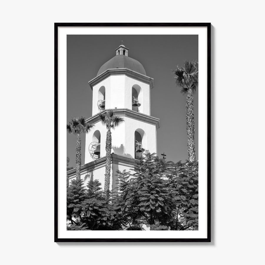 San Juan Capistrano Photo Poster, framed poster mockup, white border