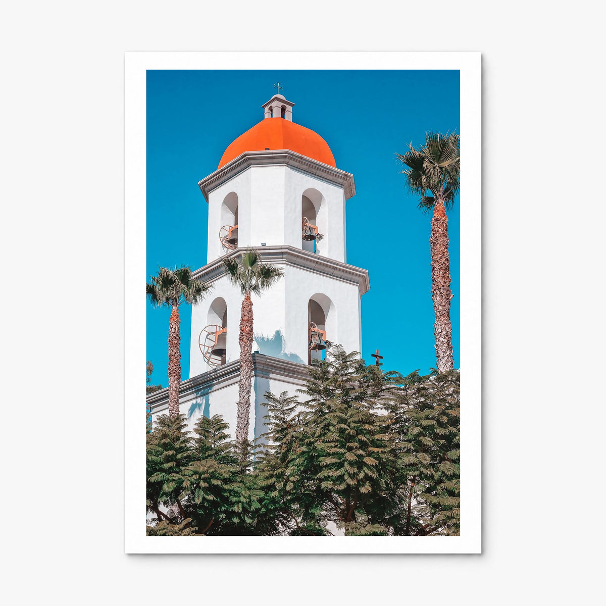 San Juan Capistrano Photo Poster, print only (unframed), white border