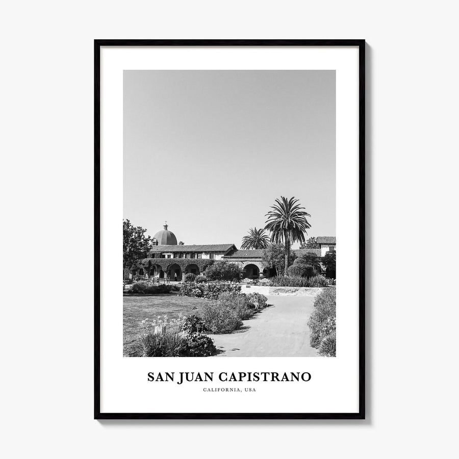 San Juan Capistrano Classic Poster, framed poster mockup