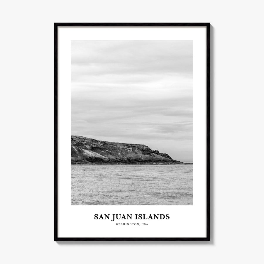 San Juan Islands Classic Poster, framed poster mockup