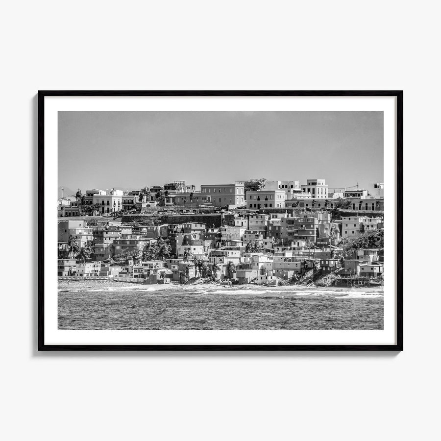San Juan Photo Poster, framed poster mockup, white border