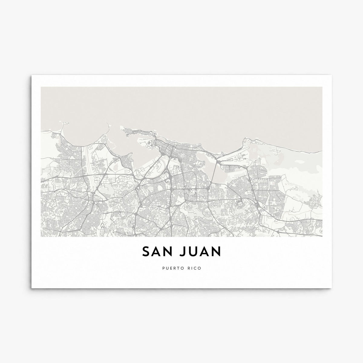 San Juan Map Poster, print only (unframed)
