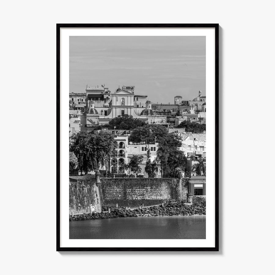 San Juan Photo Poster, framed poster mockup, white border