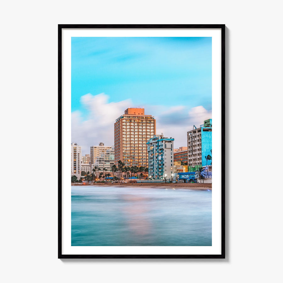 San Juan Photo No 1 Poster, framed poster mockup, white border