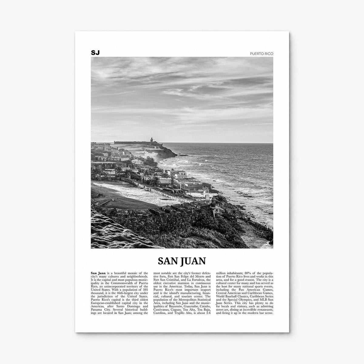 San Juan Newspaper Poster, print only (unframed)