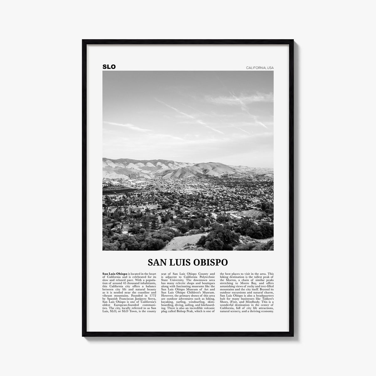 San Luis Obispo Newspaper Poster