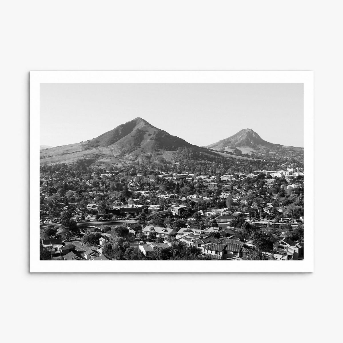 San Luis Obispo Photo Poster, print only (unframed), white border