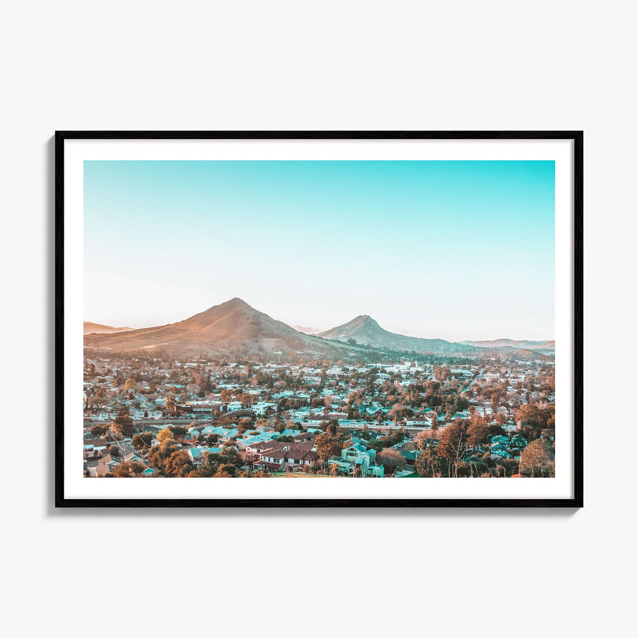 San Luis Obispo Photo Poster, framed poster mockup, white border