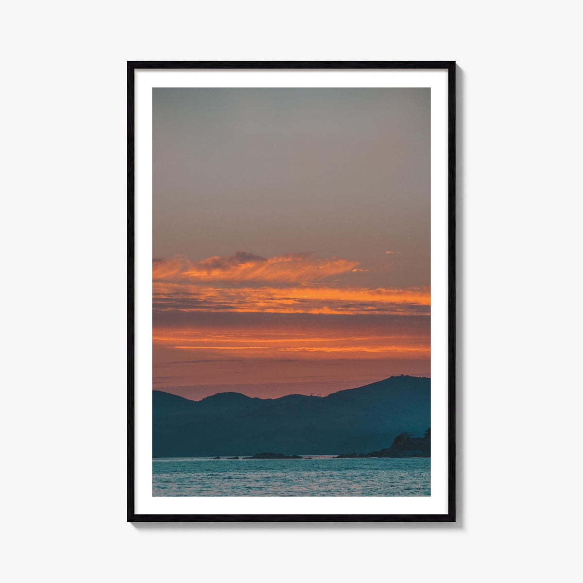 San Luis Obispo no. 3 colorful photo poster of California, USA – vertical wall art, unframed print shown in interior mockup