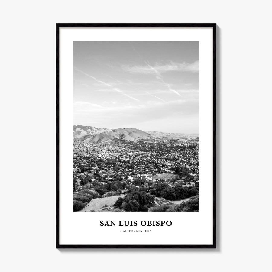San Luis Obispo Classic Poster, framed poster mockup