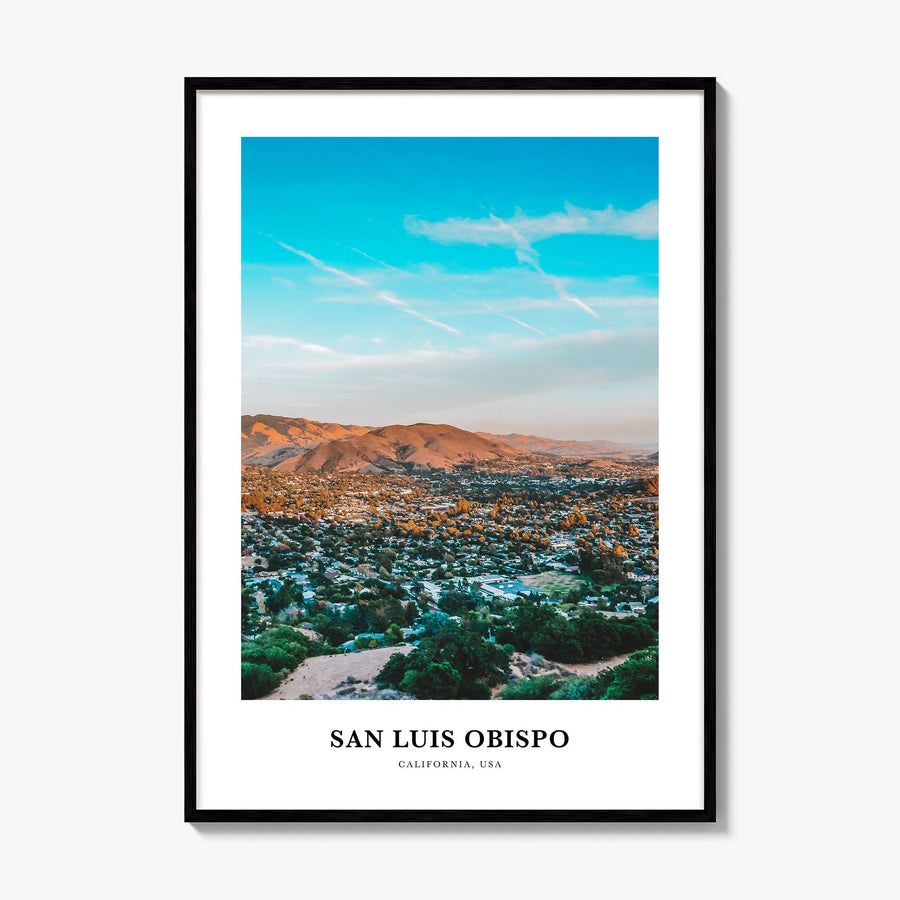 San Luis Obispo Classic No 2 Poster, framed poster mockup