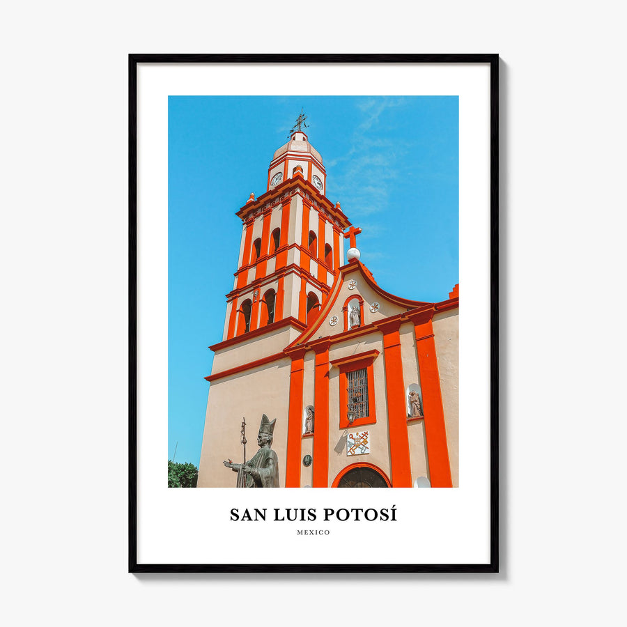San Luis Potosí Classic Poster, framed poster mockup