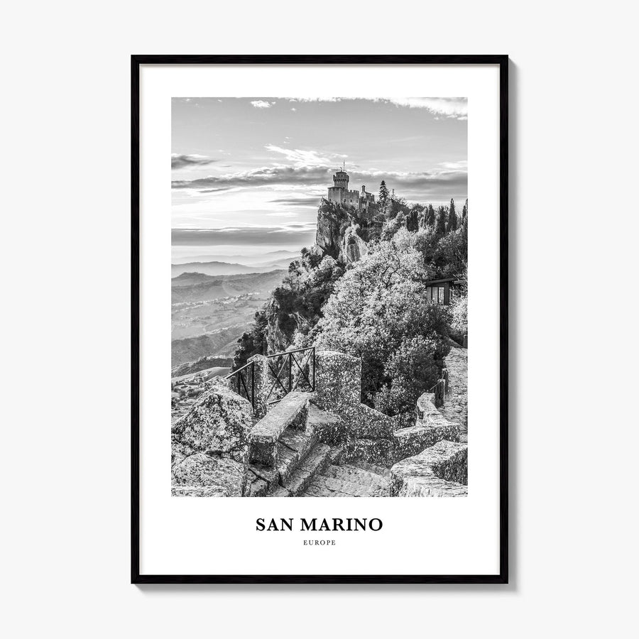 San Marino Classic Poster, framed poster mockup
