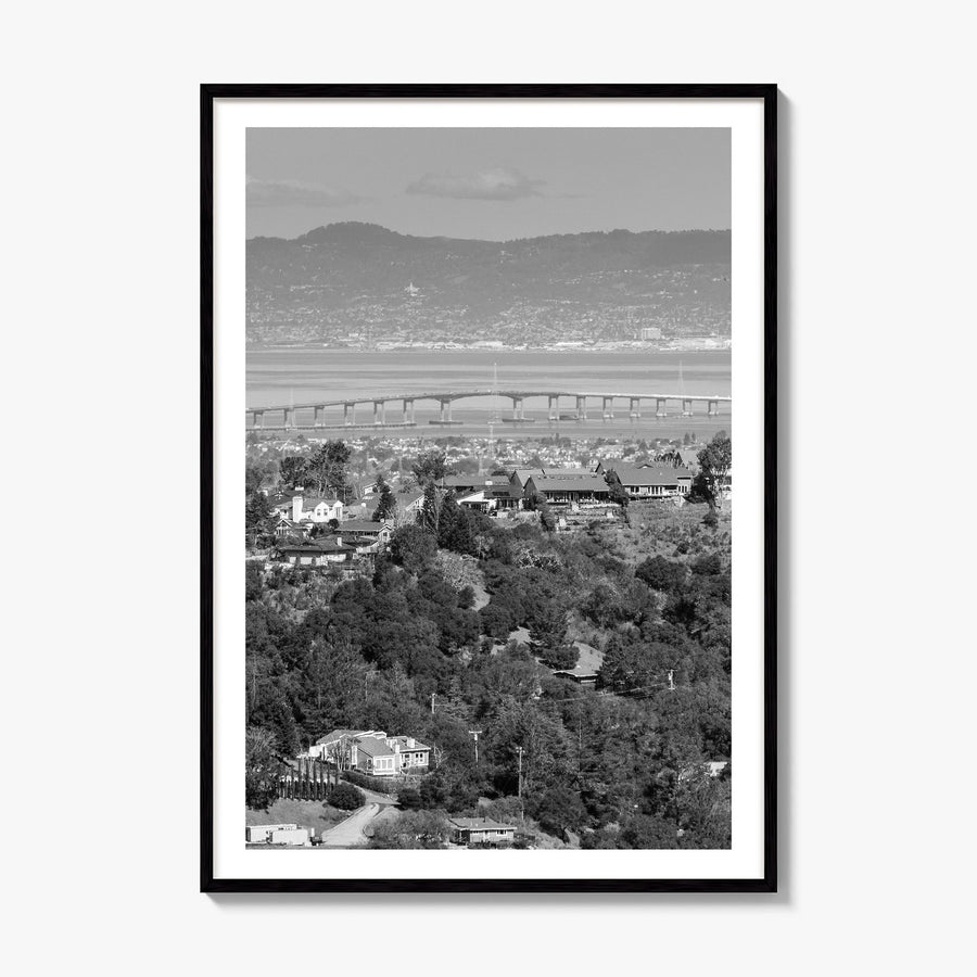 San Mateo Photo Poster, framed poster mockup, white border
