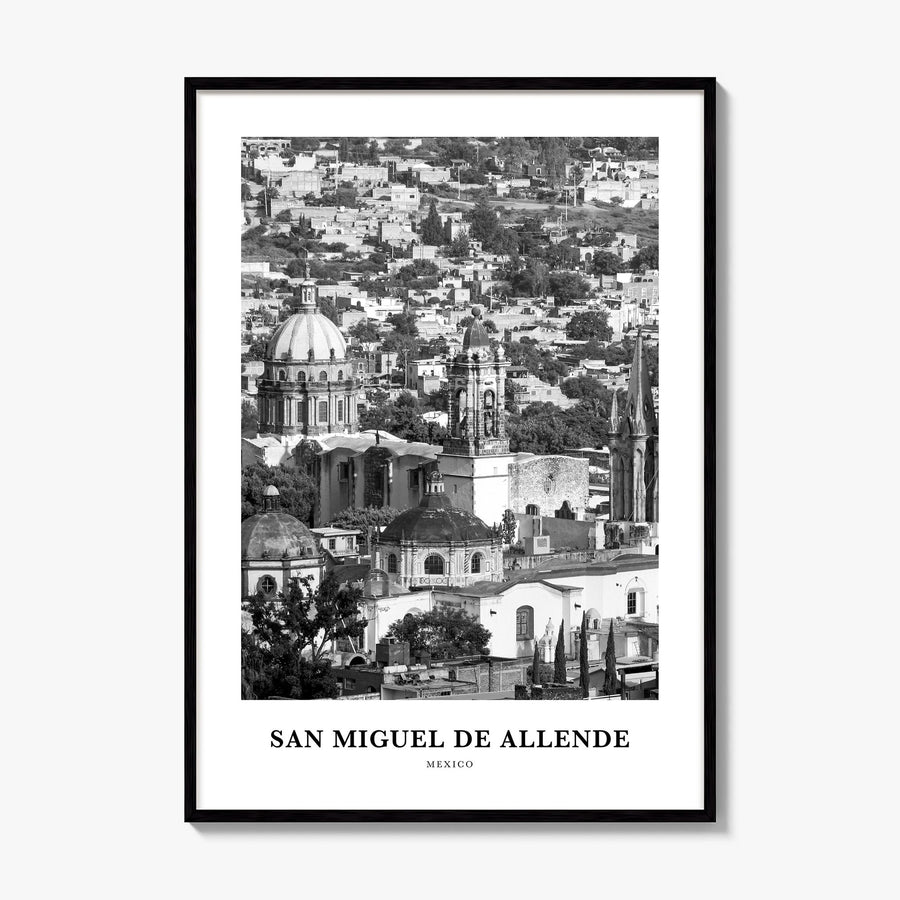 San Miguel de Allende Classic Poster, framed poster mockup