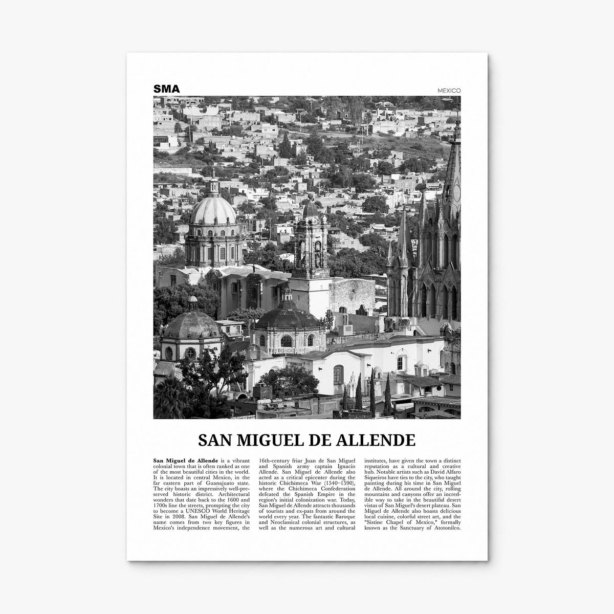 San Miguel de Allende Newspaper Poster, print only (unframed)