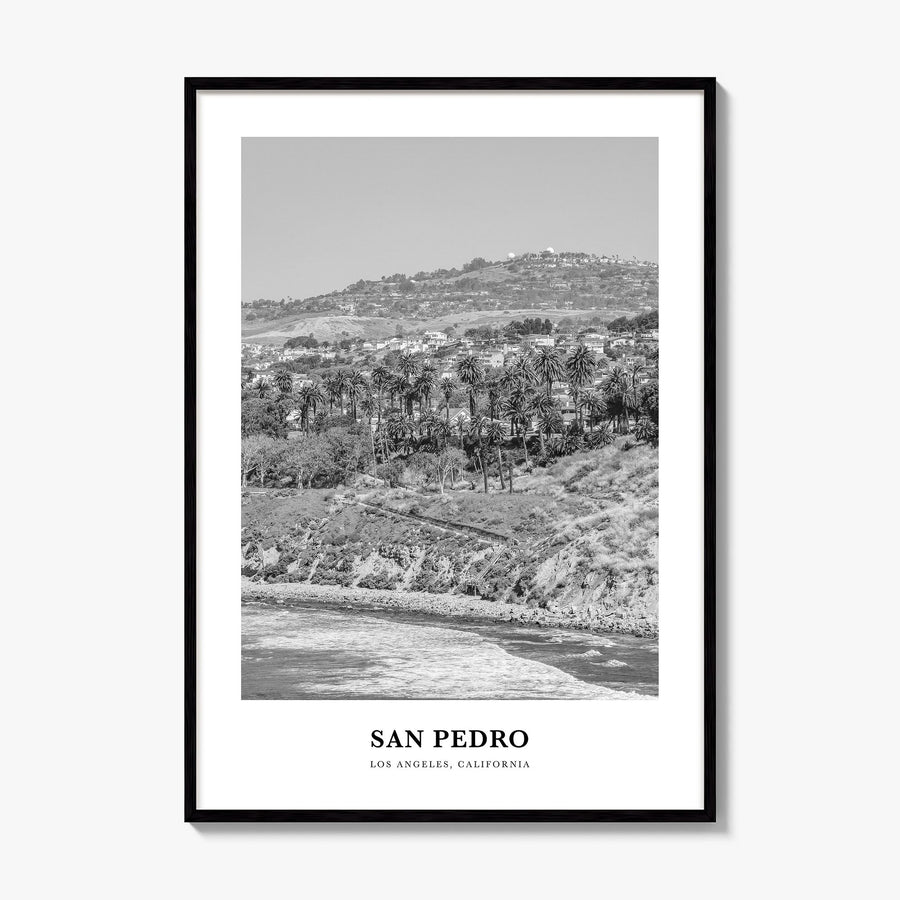 San Pedro, California Classic No 1 Poster, framed poster mockup