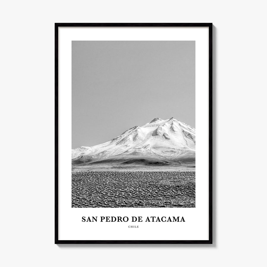 San Pedro de Atacama Classic Poster, framed poster mockup