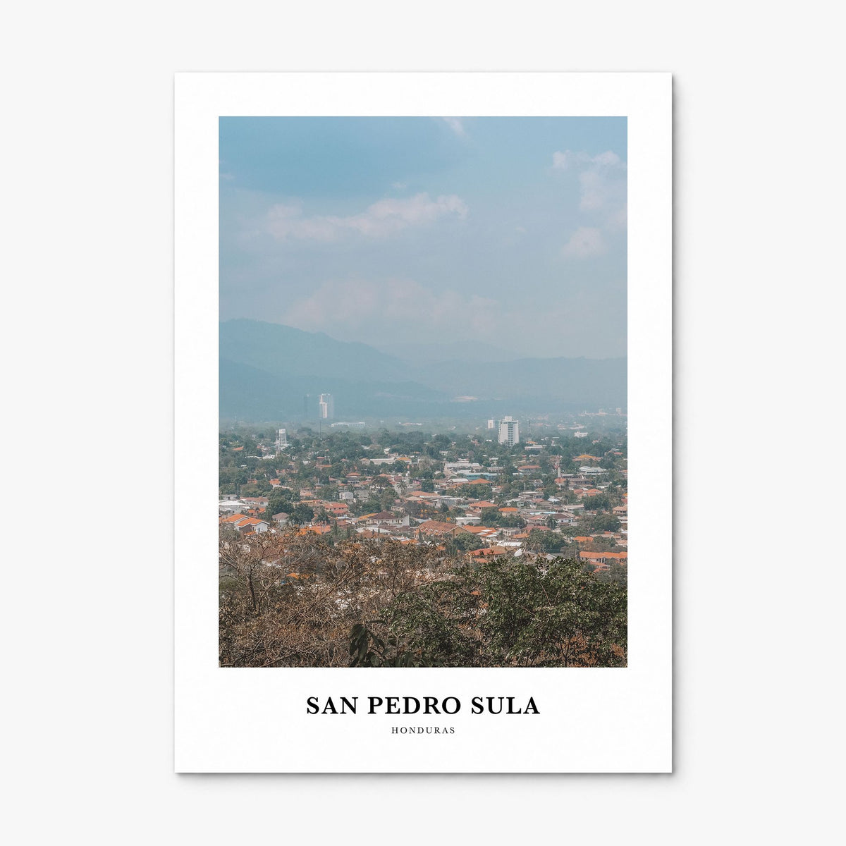 San Pedro Sula Classic Poster, print only (unframed)