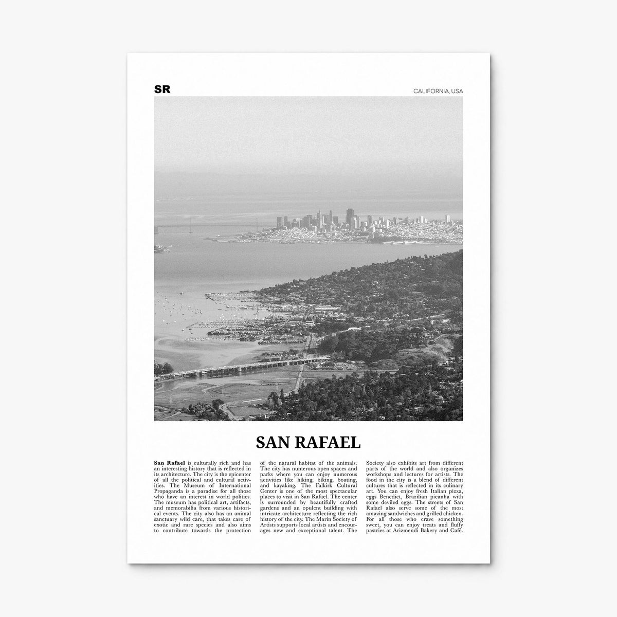 San Rafael Newspaper Poster, print only (unframed)