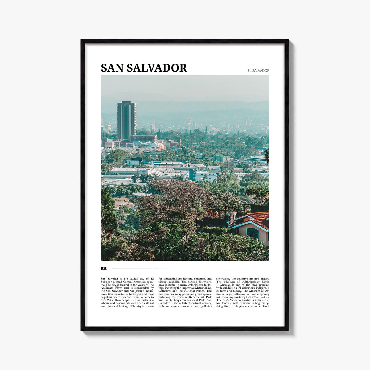 San Salvador Travel Poster